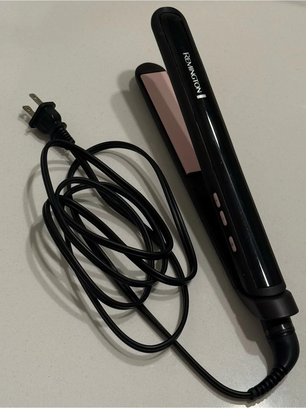 Remington S5500 1” Ceramic Flat Iron Hair Straightener Black Pink
